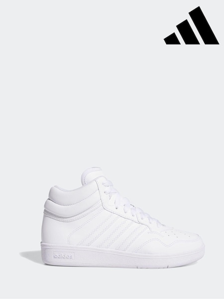 adidas Ivory White Hoops Mid Trainers (E41948) | £35