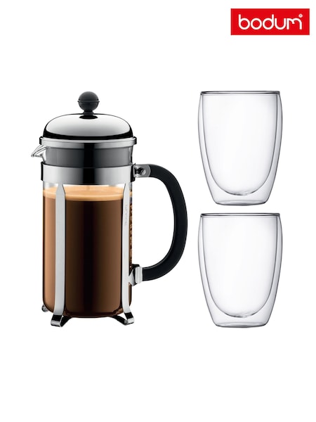 Bodum Chambord 8 Cup Coffee Maker & Glasses Set (E42584) | £90