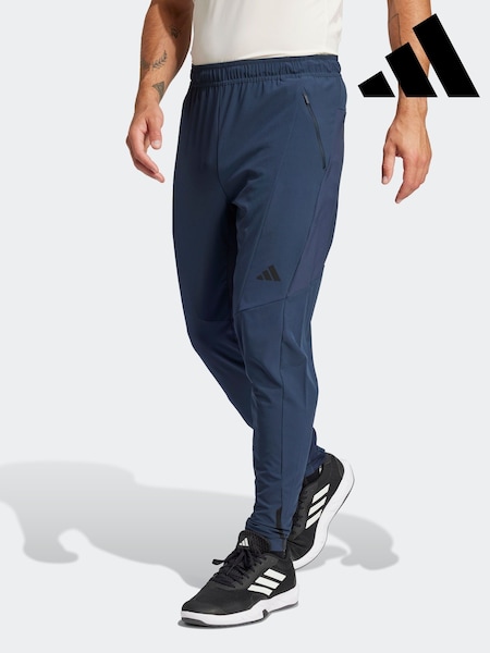 adidas Blue Designed for Training Hybrid Joggers (E42780) | £50