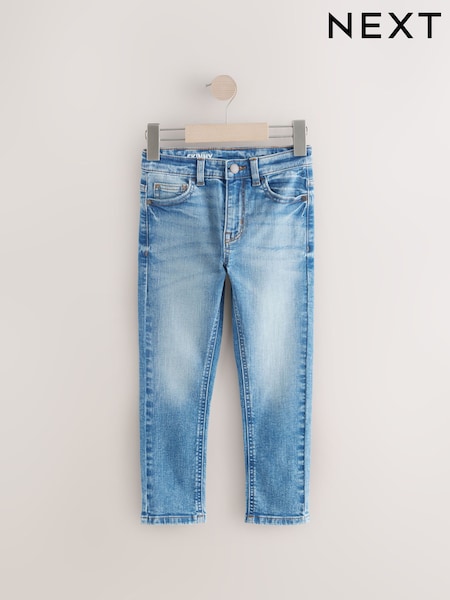 Mid Blue Skinny Fit Stretch Jeans (3-17yrs) (E42951) | £12 - £17