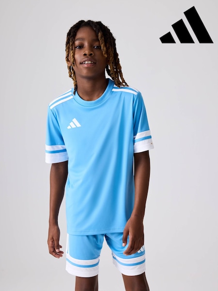 adidas Light Blue Squadra 25 T-Shirt (E43016) | £13