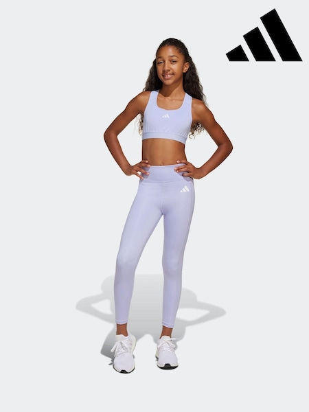adidas Purple All Sports Optime Favourite 7/8 Leggings (E43111) | £28