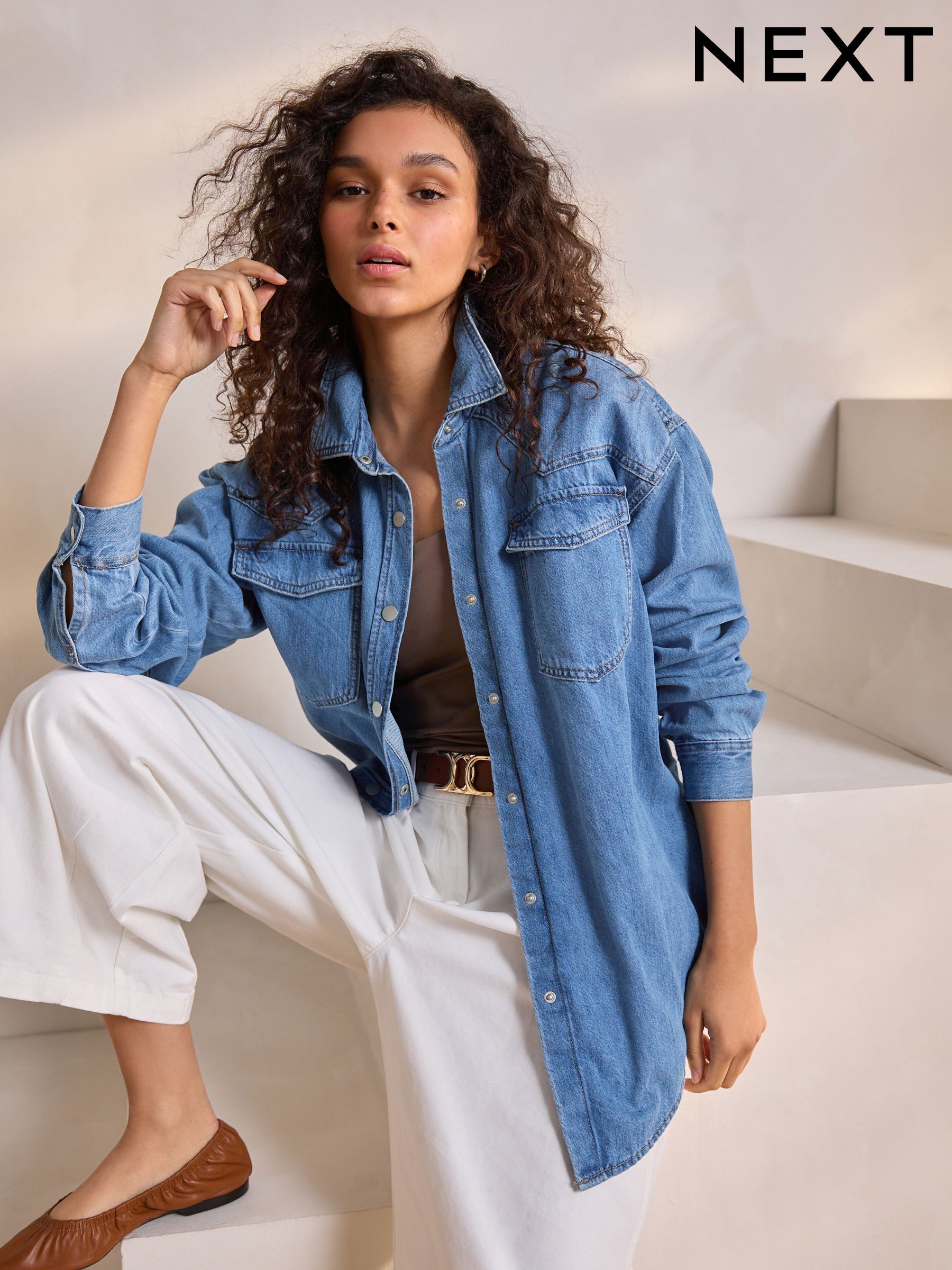 Buy Women's Oversized Shirts Online | Next UK