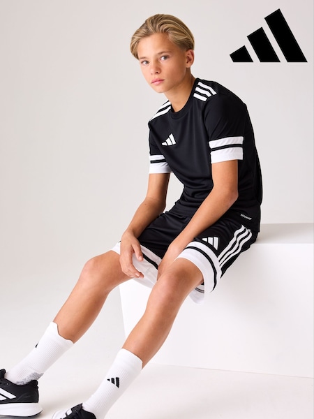 adidas Black/White Squadra 25 Shorts (E43200) | £13