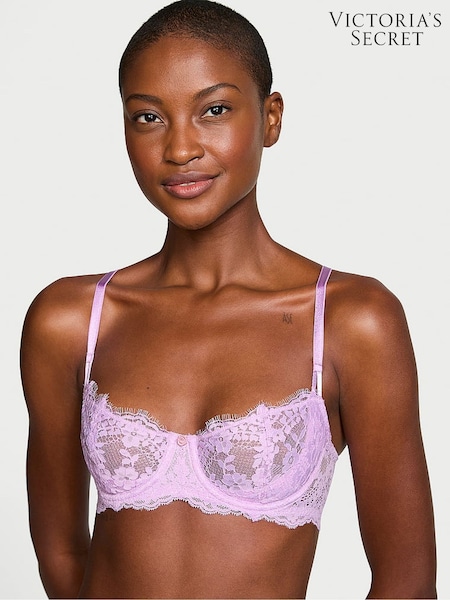 Victoria's Secret Lilac Purple Unlined Balcony Lace Bra (E43432) | £45