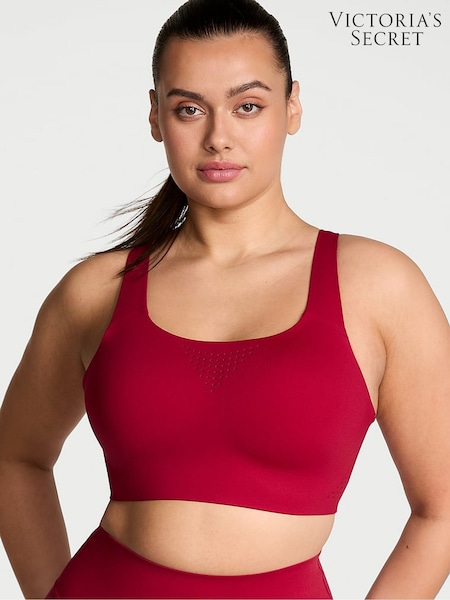 Victoria's Secret Red Lacquer Back Close Featherweight Max High Support Sports Bra (E43471) | £45