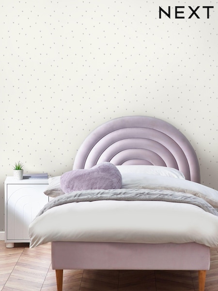 Lilac Ditsy Heart A4 Wallpaper Sample (E44093) | £1