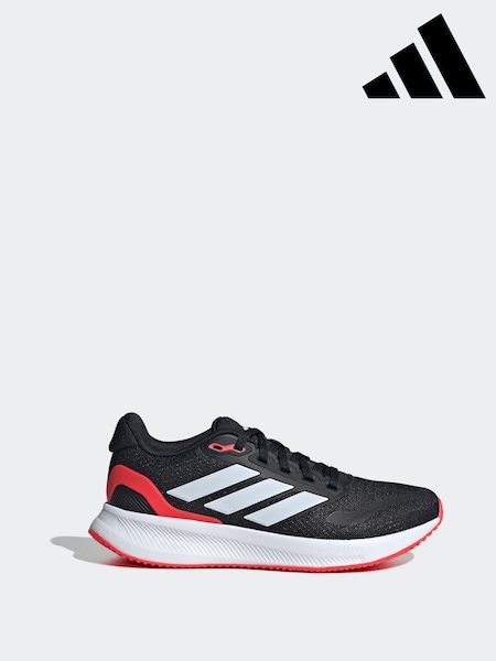 adidas Charcoal Black Junior Runfalcon Trainers (E44502) | £33