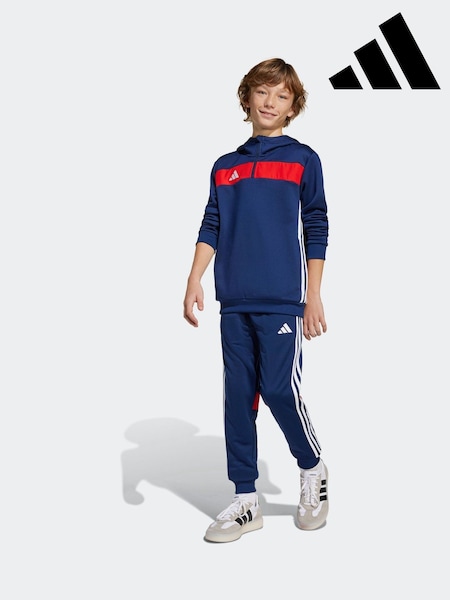 adidas Blue Tiro Essentials Hoodie (E44616) | £30