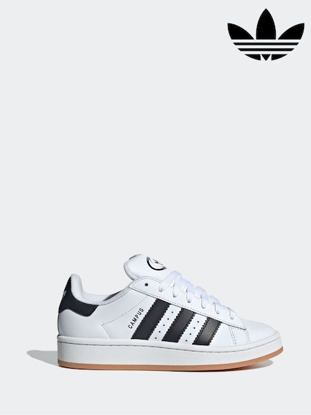 Adidas Originals White/Black Campus Kids Trainers (E44725) | £70