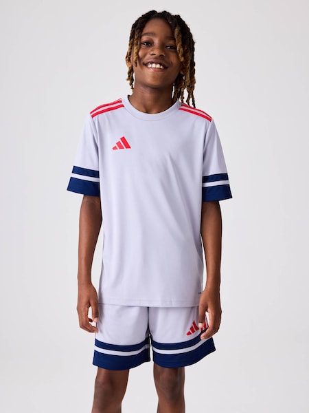adidas Grey Light Squadra 25 T-Shirt (E44785) | £13