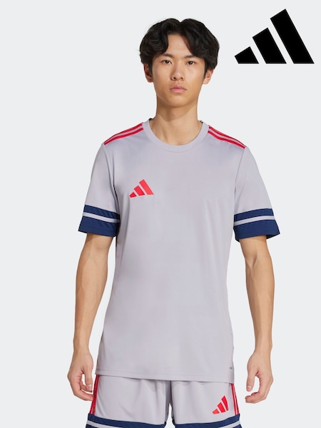 adidas Grey Squadra 25 Jersey T-Shirt (E44788) | £20