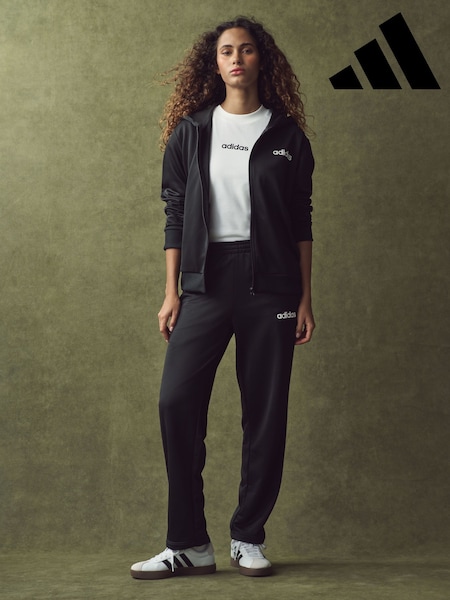 adidas Black Linear Tracksuit (E44798) | £60