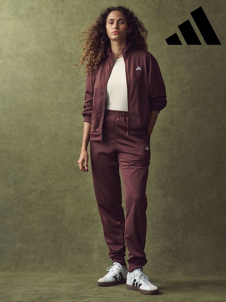 adidas Burgundy Feelcozy Tracksuit (E44800) | £55