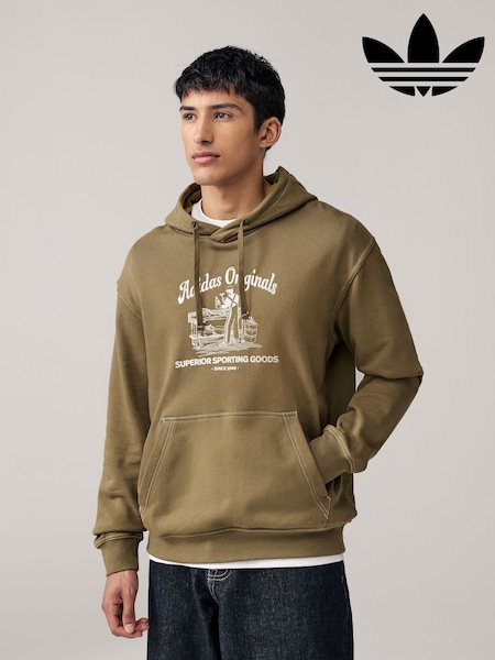adidas Originals Green Graphic Hoodie (E44812) | £70