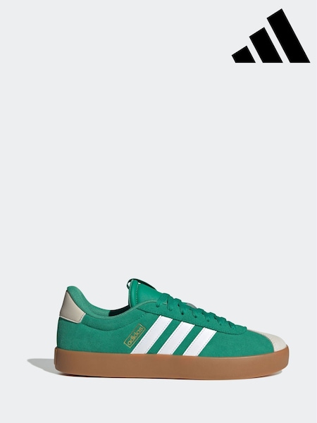 adidas Green/White VL Court Trainers (E44845) | £60