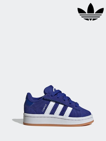 adidas Originals Blue Chrome Campus 00s Elastic Lace Trainers (E44938) | £45