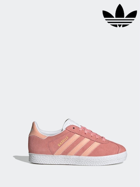 adidas original Pink Kids Gazelle Trainers (E44996) | £45