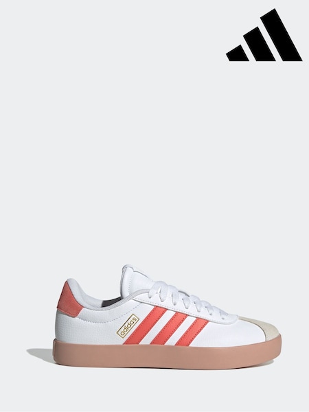 adidas White Gold VL Court 3.0 Trainers (E45043) | £60