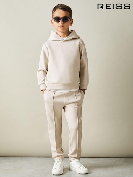 Reiss Cement Fabien 3-9 yrs Interlock Jersey Hoodie (E45170) | £10
