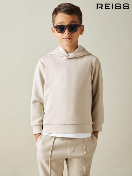 Reiss Cement Fabien 9-14 yrs Interlock Jersey Hoodie (E45189) | £15