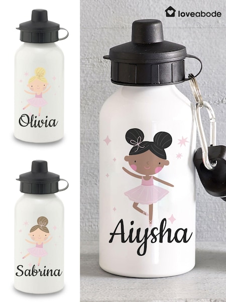 Loveabode Natural Personalised Ballet Water Bottle (E45262) | £15