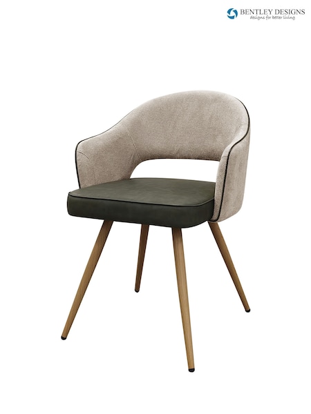 Bentley Designs Hanson Fabric And Faux Leather Dining Chair