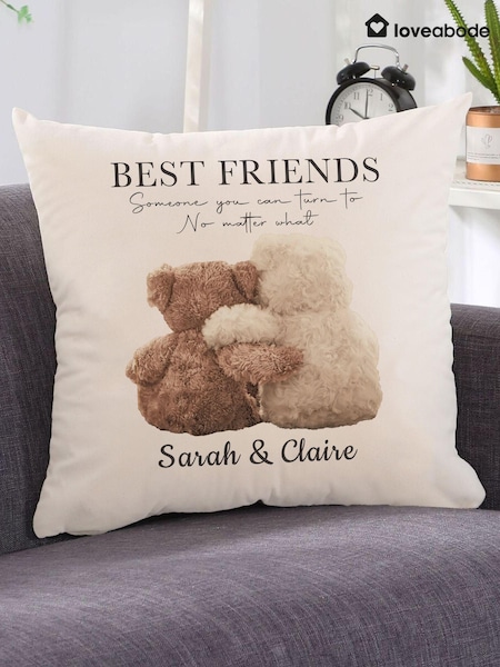 Personalised Best Friend Cushion by Loveabode (E45515) | £23
