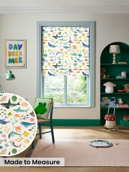 Wee Blue Bell Under The Sea Made To Measure Roman Blinds