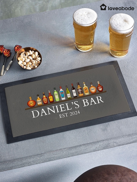 Personalised Spirit Bar Mat by Loveabode (E45570) | £20