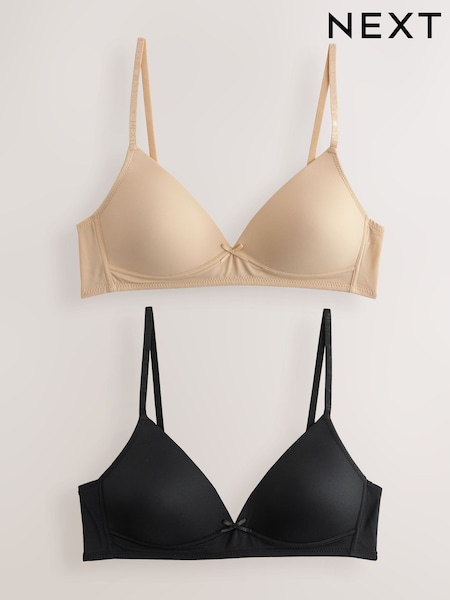 Camel/Black Trainer Bras 2 Pack (E45715) | £16