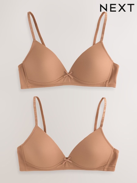 Mid Brown Trainer Bras 2 Pack (E45716) | £16
