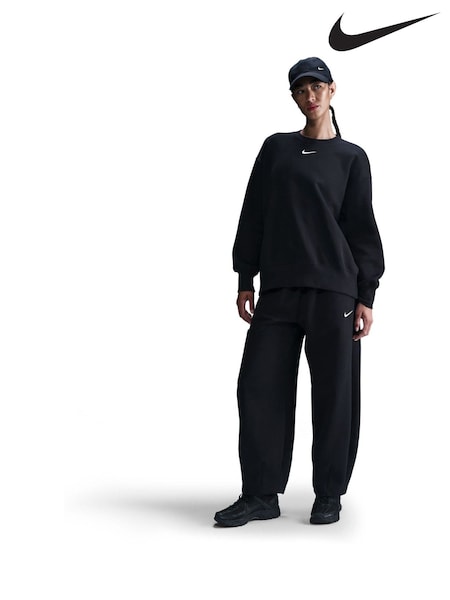 Nike Black Oversized Phoenix Fleece Crew Neck Sweatshirt (E45826) | £55
