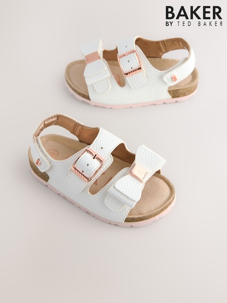 Baker by Ted Baker Girls Footbed Sandals With Bow (E45829) | £32 - £34