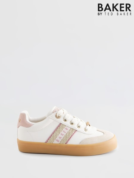 Baker by Ted Baker Girls Low Top Trainers with Gum Sole (E45831) | £40 - £42
