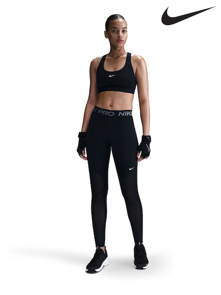Nike Black Pro Mid Rise Leggings (E45862) | £45