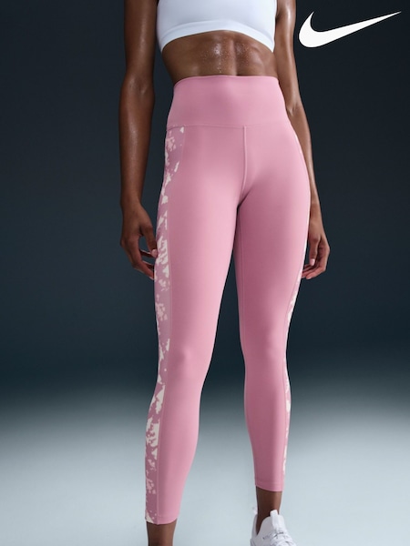 Nike Elemental Pink One High Waisted 7/8 Printed Leggings (E45865) | £50
