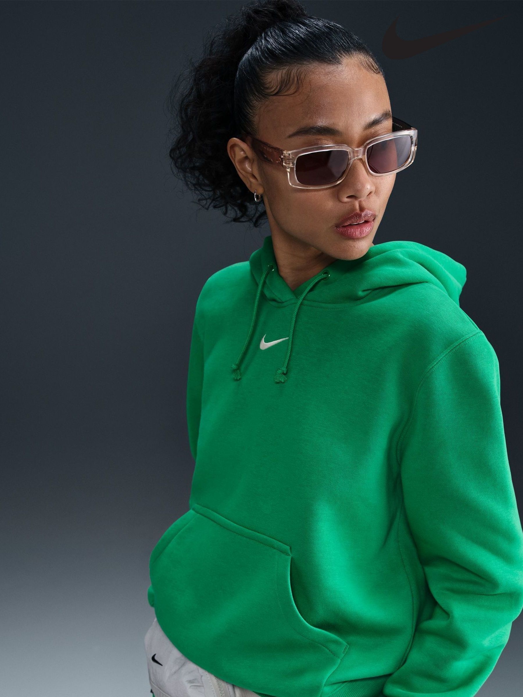 Buy Women s Green Nike Sweatshirtsandhoodies Online Next UK
