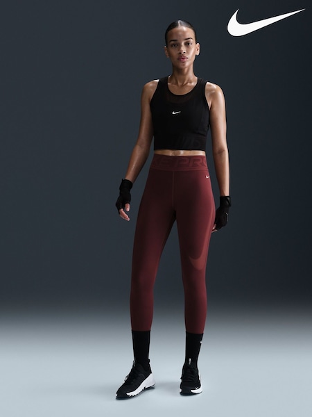 Nike Dark Team Red Pro Sculpt High Waisted Leggings (E45915) | £60