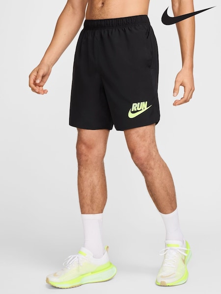 Nike Black Challenger Run Energy Dri-FIT 7" Unlined Running Shorts (E46057) | £40