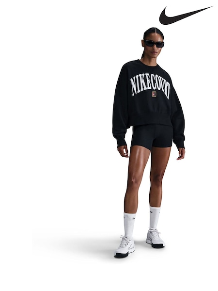 Nike Black Court Heritage Tennis Sweatshirt (E46106) | £75
