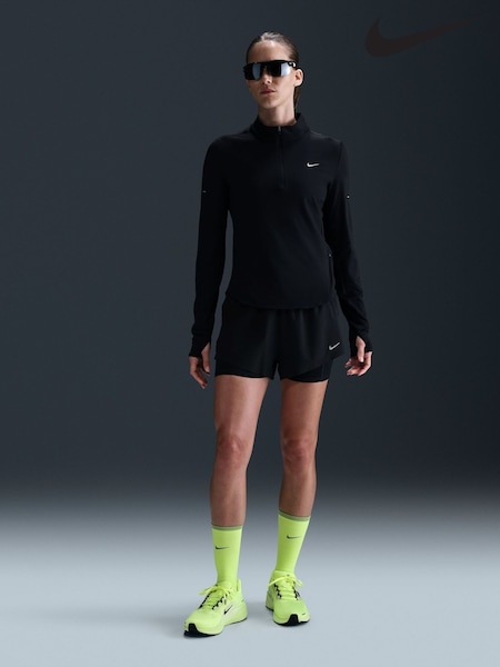 Nike Black Swift Dri-FIT UV 1/2-Zip Running Top (E46107) | £60