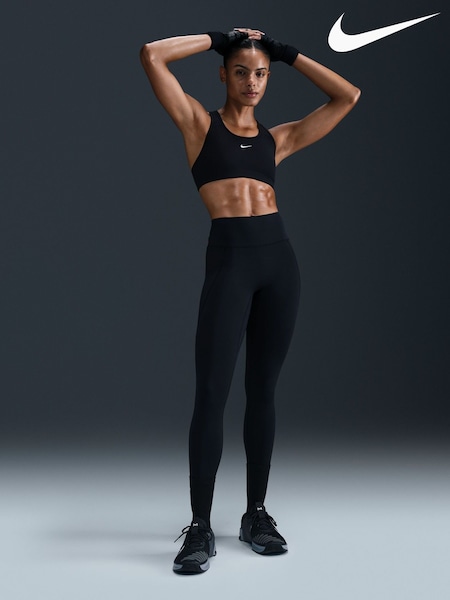 Nike Black Universa Medium-Support High-Waisted Leggings (E46223) | £95