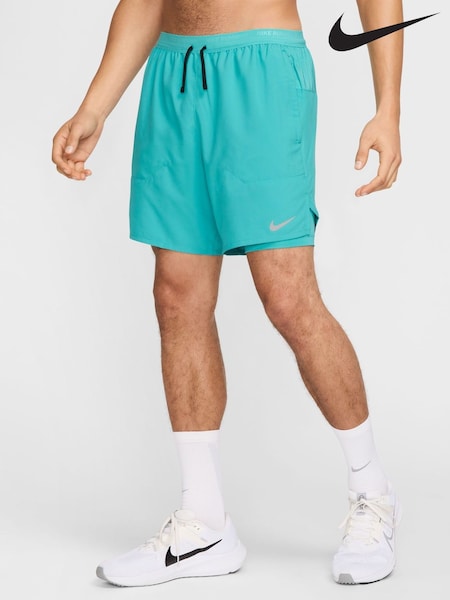 Nike Cactus Blue Dri-FIT Stride 7 Inch 2-In-1 Running Shorts (E46351) | £55