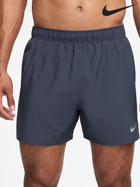 Nike Thunder Blue Dri-FIT Challenger 5 inch Brief Lined Running Shorts (E46378) | £35