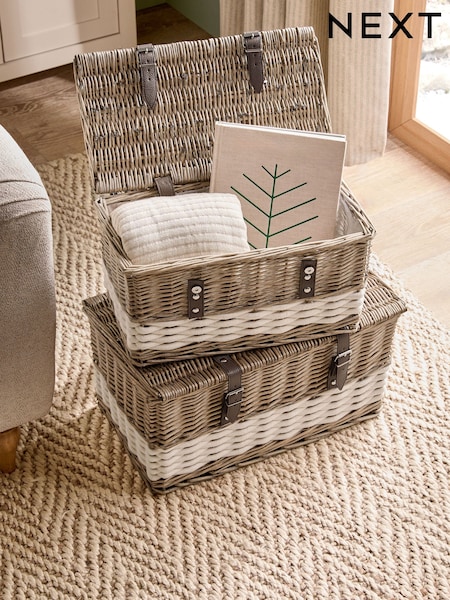 Set of 2 Natural Malvern Trunks (E46450) | £65