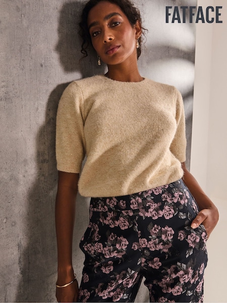FatFace Gold Clemence Knitted Top (E46470) | £25