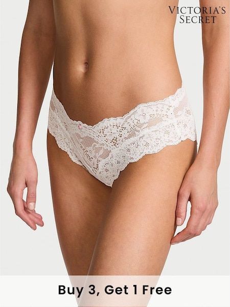 Victoria's Secret Coconut White Hipster Lace Knickers (E46595) | £14