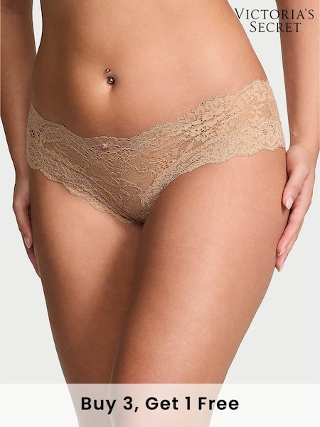 Victoria's Secret Praline Nude Hipster Lace Knickers (E46607) | £14