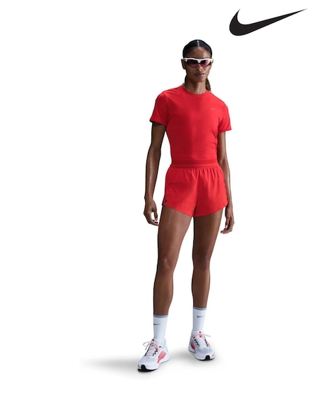 Nike Crimson Red Dri-FIT Aero Swift ADV Mid Rise 3 Running Shorts (E46667) | £70